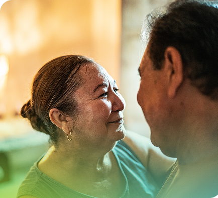 Image: Man and woman embracing
